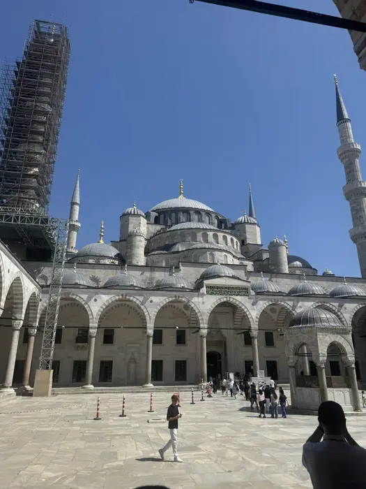 The courtyard of the Blue Mosque