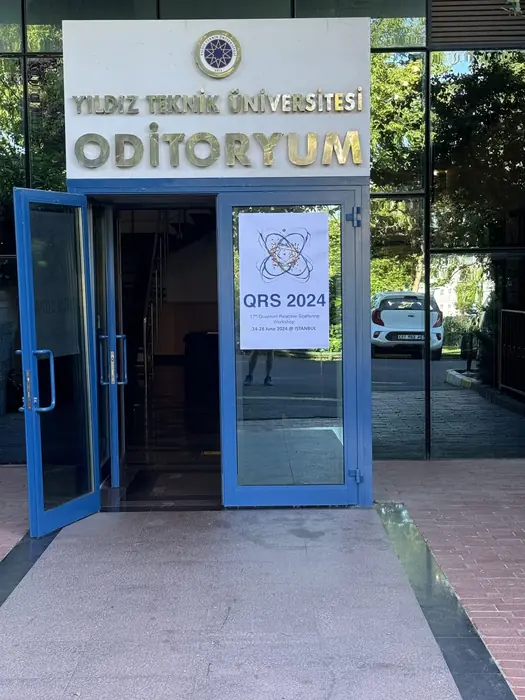 Entrance to the Yıldız Technical University Auditorium